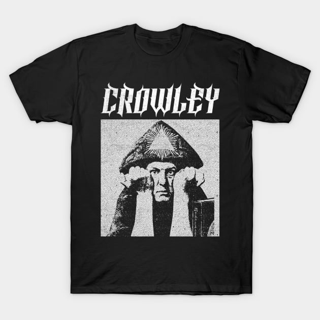 Aleister Crowley †† Occultist Vintage-Style Design T-Shirt by unknown_pleasures